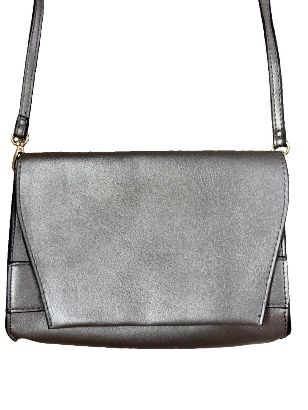 Summer & Rose Metallic Gray Mini Crossbody Bag